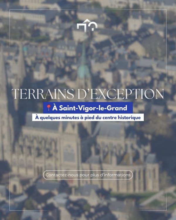 Terrain constructible à proximité immédiate de BAYEUX. à Saint-Vigor-le-Grand — photo 1 sur 1