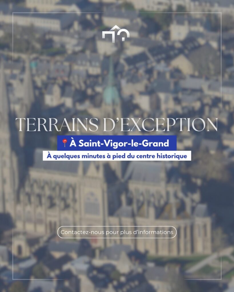 Terrains d’exception à Saint-Vigor-le-Grand, à quelques minutes à pied du centre historique